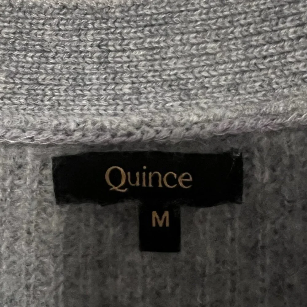 Quince Mongolian Cashmere Oversized Boyfriend Cardigan Sweater Size Medium Women - Picture 5 of 8